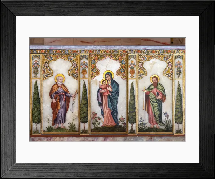 Framed Print : Religious figures on the main altar, Etchmiadzin Cathedral Interior, Armenia Framed Print : Religious figures on the main altar, Etchmiadzin Cathedral Interior, Armenia