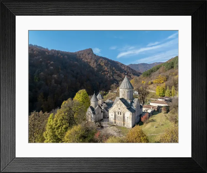 Framed Print : An aerial view of Haghartsin Monastery in the autumn, Tavush Province, Armenia Framed Print : An aerial view of Haghartsin Monastery in the autumn, Tavush Province, Armenia