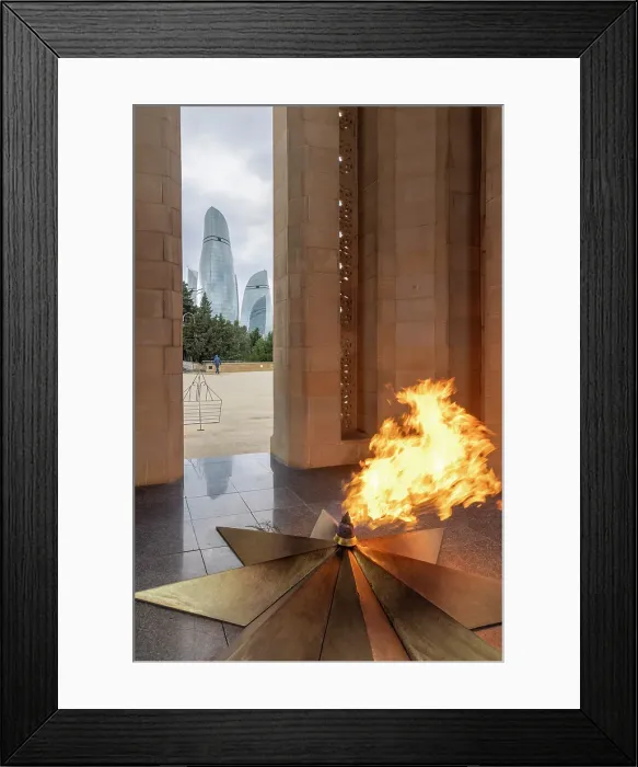 Framed Print : Eternal Flame memorial, Baku, Azerbaijan Framed Print : Eternal Flame memorial, Baku, Azerbaijan