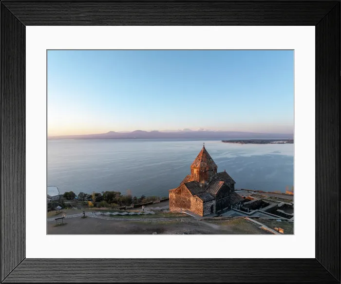 Framed Print : An aerial view of Sevanavank church on Lake Sevan, Armenia Framed Print : An aerial view of Sevanavank church on Lake Sevan, Armenia