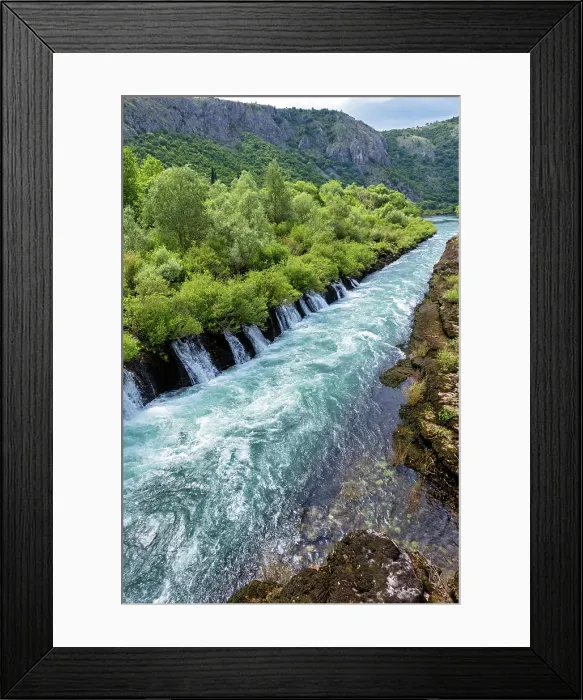 Framed Print : Bosnia Herzegovina, Buna canal, Neretva river, Buna waterfall Framed Print : Bosnia Herzegovina, Buna canal, Neretva river, Buna waterfall