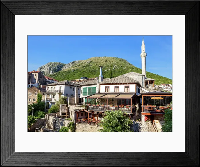 Framed Print : Bosnia Herzegovina, Mostar town