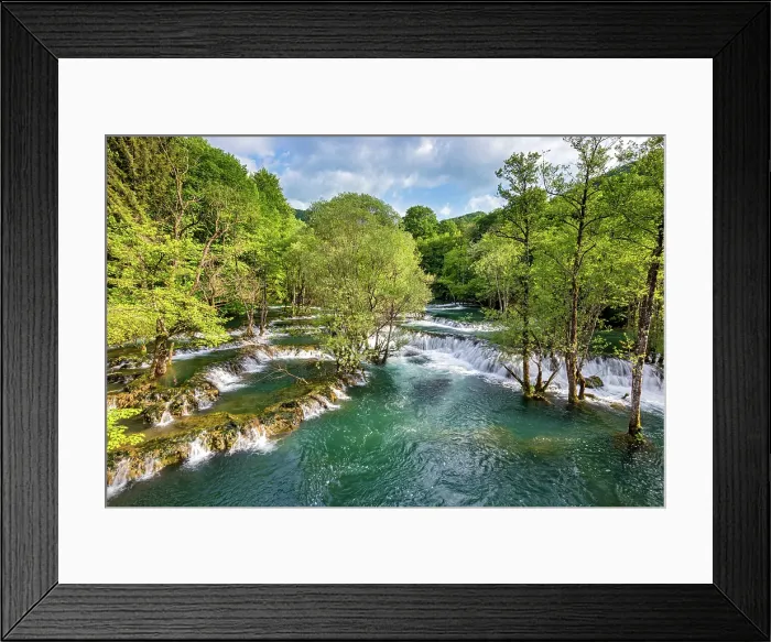 Framed Print : Bosnia Herzegovina, Una National Park, Una river Framed Print : Bosnia Herzegovina, Una National Park, Una river