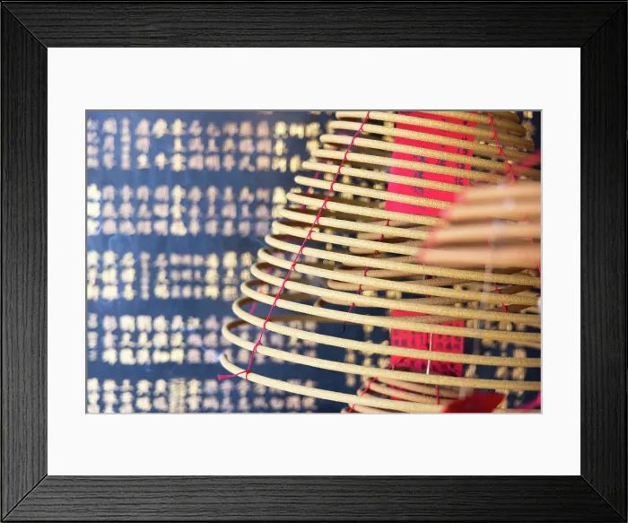 Framed Print : Incense coils in Kwun Yam temple, Sai Kung, Hong Kong Framed Print : Incense coils in Kwun Yam temple, Sai Kung, Hong Kong