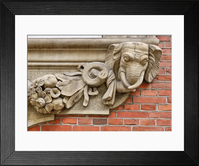 Framed Print : Detail of a house in the old town. Copenhagen, Denmark Framed Print : Detail of a house in the old town. Copenhagen, Denmark