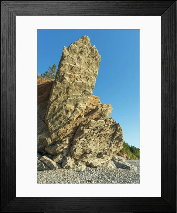 Framed Print : Limestone cliffs along the Atlantic Ocean, Forillon National Park, Quebec, Canada Framed Print : Limestone cliffs along the Atlantic Ocean, Forillon National Park, Quebec, Canada