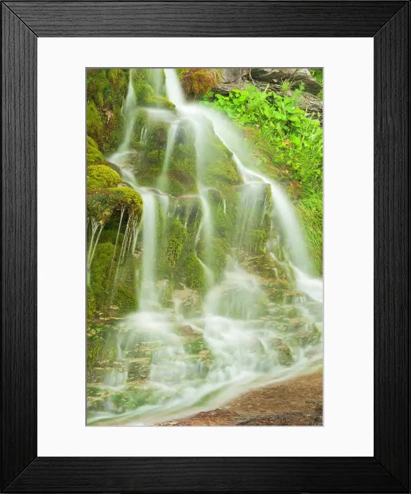 Framed Print : Cascading waterfall Forillon National Par, Quebec, Canada Framed Print : Cascading waterfall Forillon National Par, Quebec, Canada