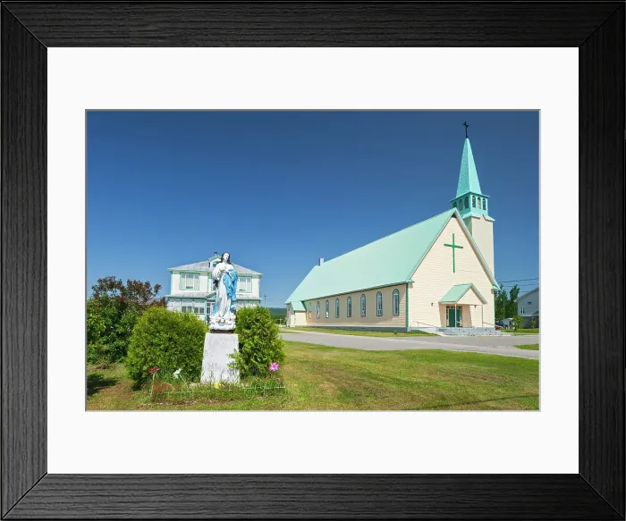 Framed Print : Sainte-Anne Catholic Church (Eglise St Anne), Godbout, Quebec, Canada Framed Print : Sainte-Anne Catholic Church (Eglise St Anne), Godbout, Quebec, Canada