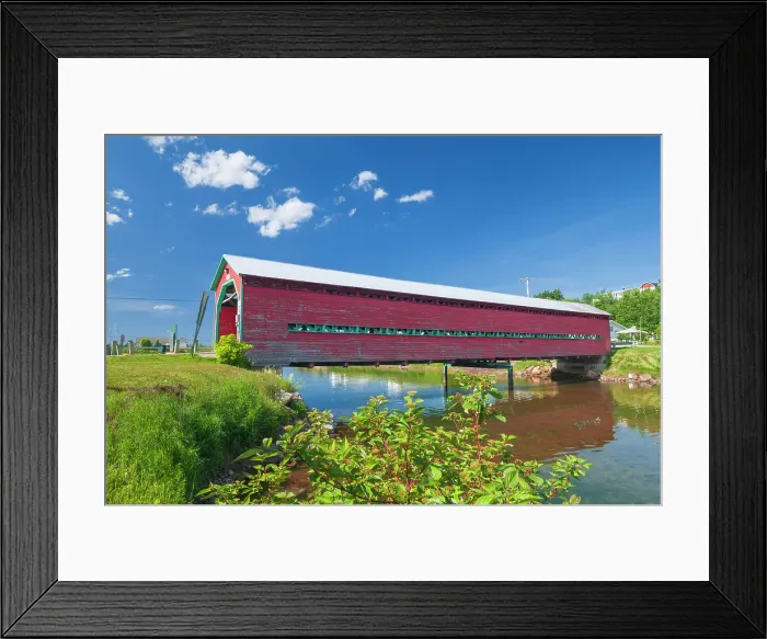 Framed Print : Covered bridge (pont) Galipeault Grande-Vallee, Quebec, Canada Framed Print : Covered bridge (pont) Galipeault Grande-Vallee, Quebec, Canada
