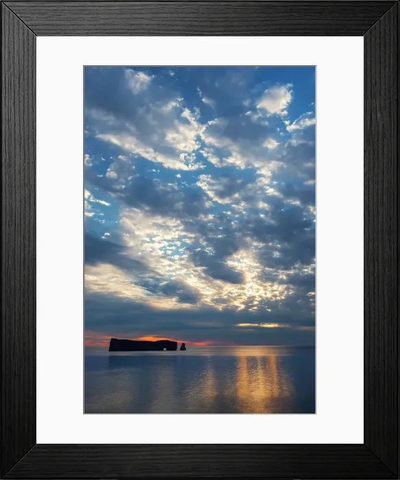 Framed Print : Rocher-Perce (Perce Rock) in the Gulf of St. Lawrence (Atlantic Ocean) Parc national de l'le-Bonaventure-et-du-Rocher-Perce, Quebec, Canada Framed Print : Rocher-Perce (Perce Rock) in the Gulf of St. Lawrence (Atlantic Ocean) Parc national de l'le-Bonaventure-et-du-Rocher-Perce, Quebec, Canada
