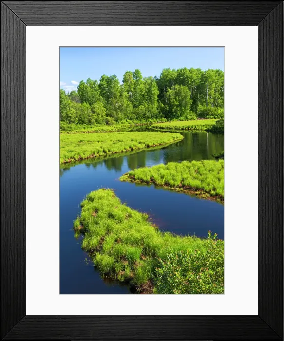 Framed Print : Meandering river Senneterre, Quebec, Canada Framed Print : Meandering river Senneterre, Quebec, Canada
