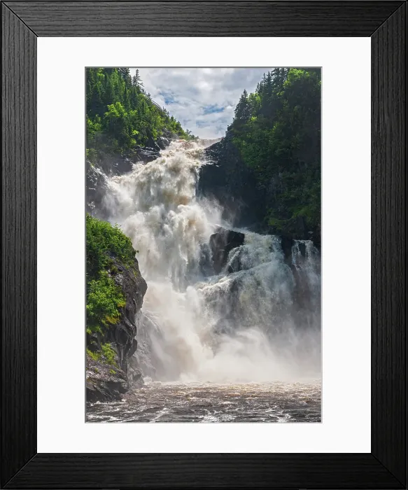 Framed Print : Ouiatchouan River at Ouiatchouan Falls. Chambord. Val-Jalbert, Quebec, Canada Framed Print : Ouiatchouan River at Ouiatchouan Falls. Chambord. Val-Jalbert, Quebec, Canada