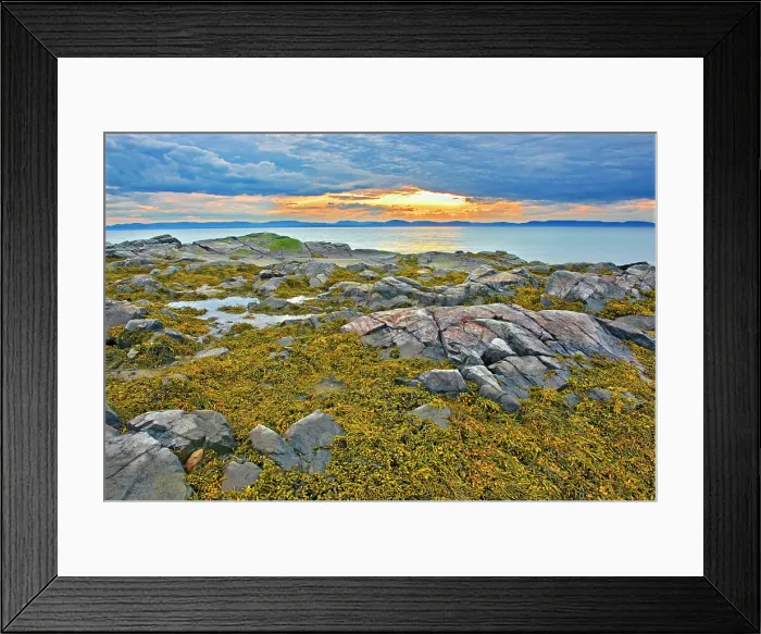 Framed Print : Sunset on the Gulf of St. Lawrence, RIviere du Loup, Quebec, Canada Framed Print : Sunset on the Gulf of St. Lawrence, RIviere du Loup, Quebec, Canada