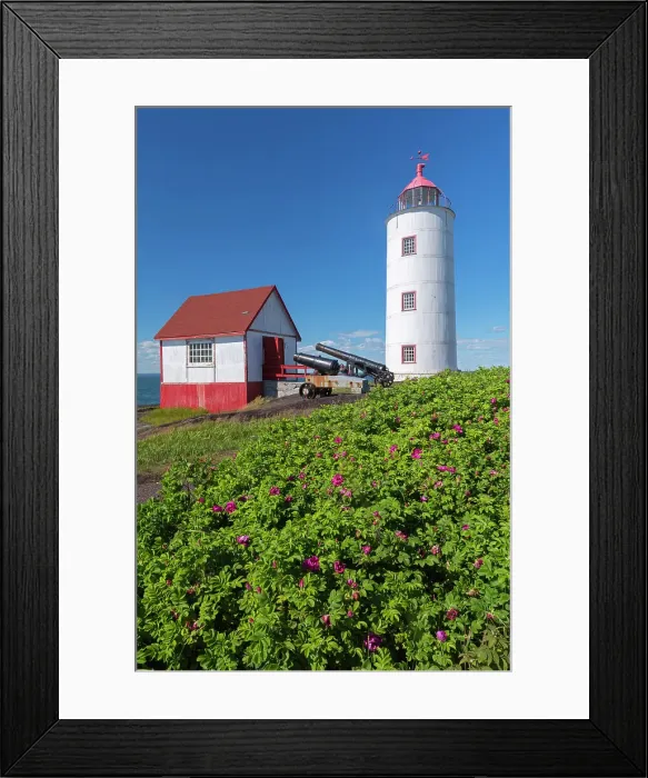 Framed Print : Lighthouse on the island of L'Isle-Verte on the lower St. Lawrence Gulf, L'Isle-Verte, Quebec, Canada Framed Print : Lighthouse on the island of L'Isle-Verte on the lower St. Lawrence Gulf, L'Isle-Verte, Quebec, Canada