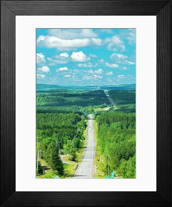 Framed Print : Hwy 232 traversing Les Notre Dame range of mountains in the Bas St. Laurent. Esprit-Saint, Quebec, Canada Framed Print : Hwy 232 traversing Les Notre Dame range of mountains in the Bas St. Laurent. Esprit-Saint, Quebec, Canada