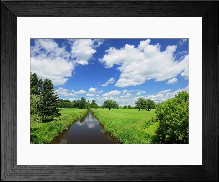 Framed Print : river and clouds Notre Dame de Stanbridge, Quebec, Canada Framed Print : river and clouds Notre Dame de Stanbridge, Quebec, Canada