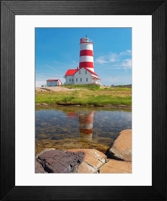 Framed Print : Lighthouse on the North Shore of the Gulf of St. Lawrence, Pointe-des-Monts, Quebec, Canada Framed Print : Lighthouse on the North Shore of the Gulf of St. Lawrence, Pointe-des-Monts, Quebec, Canada
