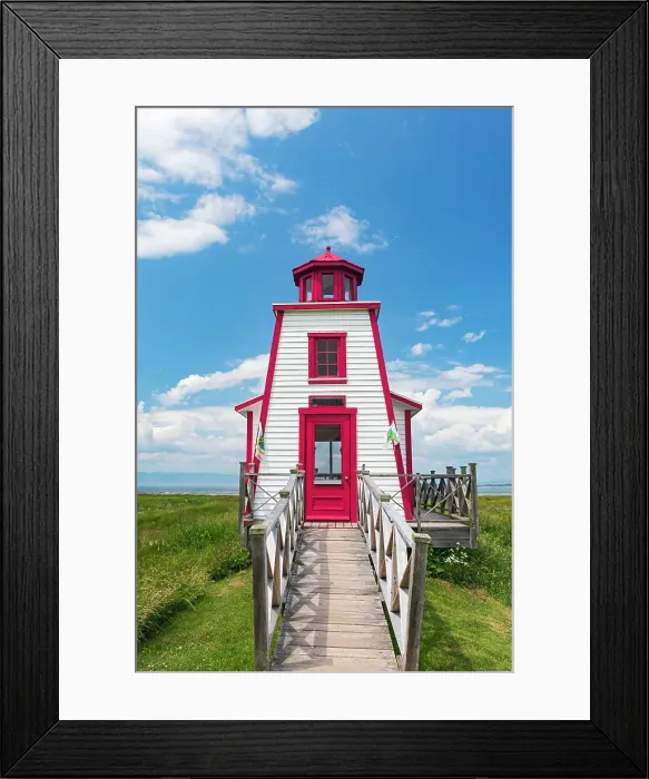 Framed Print : Lighthouse on the shore of the lower St. Lawrence Gulf, Saint-Andre-de-Kamouraska, Quebec, Canada Framed Print : Lighthouse on the shore of the lower St. Lawrence Gulf, Saint-Andre-de-Kamouraska, Quebec, Canada