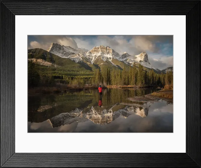 Framed Print : Policeman's Creek, Canmore, Alberta, Canada