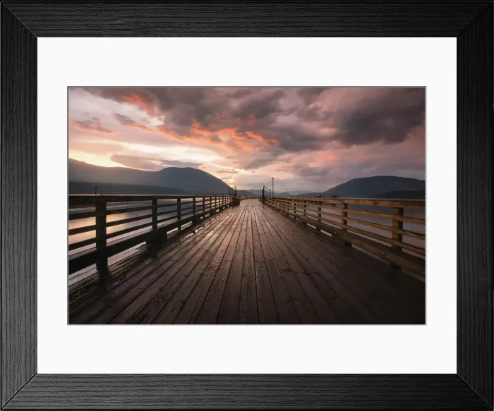 Framed Print : Salmon Arm, British Columbia, Canada