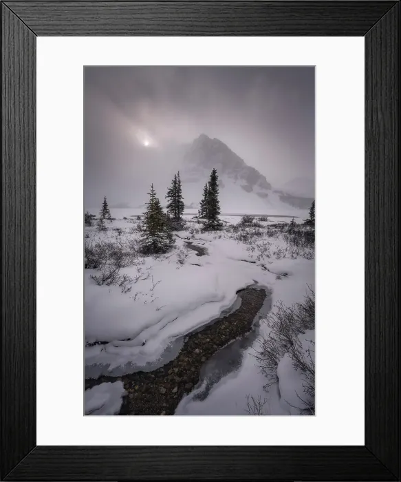 Framed Print : Bow Lake, Banff National Park, Alberta, Canada Framed Print : Bow Lake, Banff National Park, Alberta, Canada