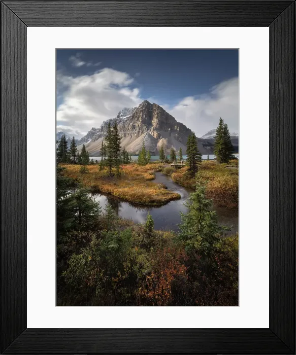 Framed Print : Bow Lake, Banff National Park, Alberta, Canada Framed Print : Bow Lake, Banff National Park, Alberta, Canada