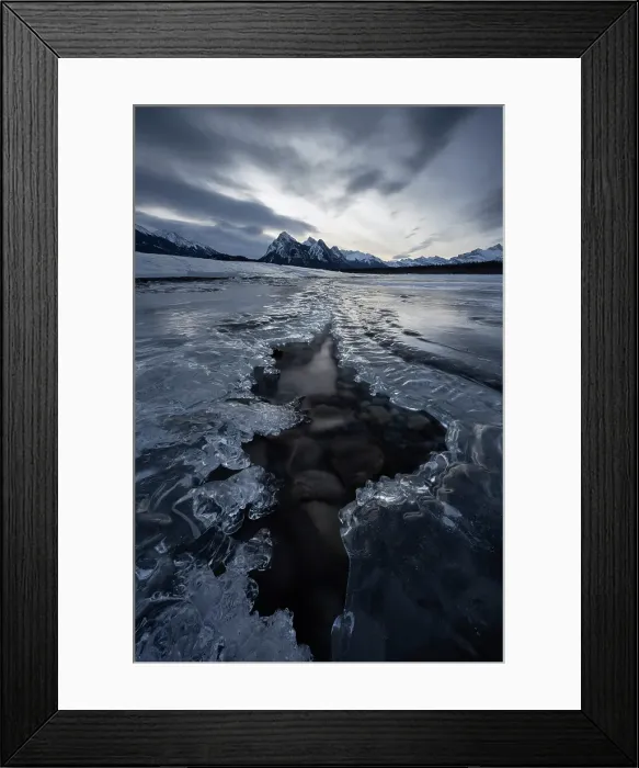 Framed Print : Abraham Lake, Clearwater County, Alberta, Canada