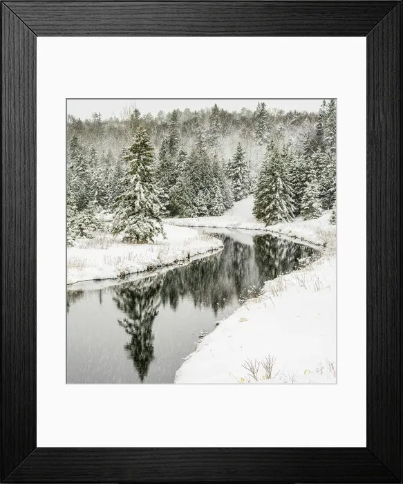 Framed Print : Junction Creek with fresh snow, Greater Sudbury, Ontario, Canada Framed Print : Junction Creek with fresh snow, Greater Sudbury, Ontario, Canada