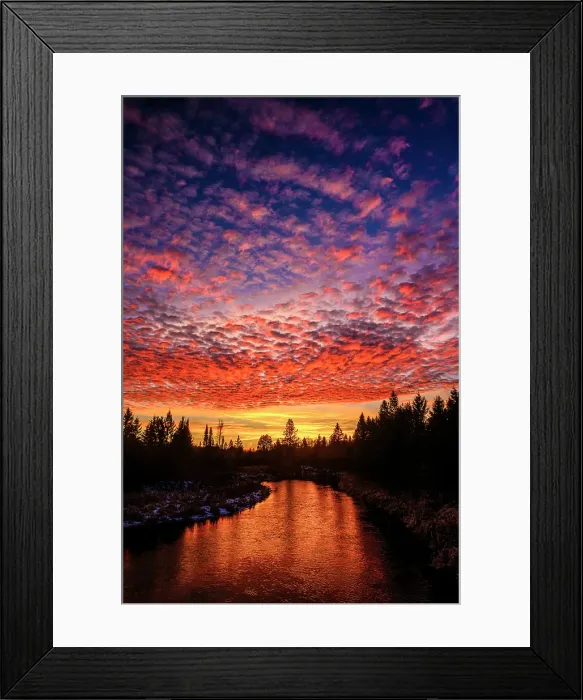 Framed Print : Sunset clouds over junction Creek, Greater Sudbury, Ontario, Canada Framed Print : Sunset clouds over junction Creek, Greater Sudbury, Ontario, Canada