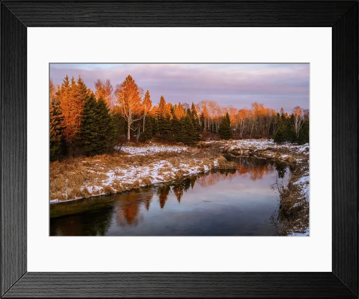 Framed Print : Sunset over Junction Creek, Greater Sudbury, Ontario, Canada Framed Print : Sunset over Junction Creek, Greater Sudbury, Ontario, Canada