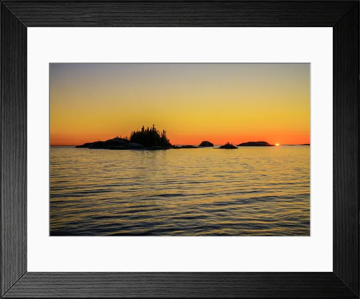 Framed Print : Sunset over Lake Superior, Chilcoten First Nation, Ontario, Canada Framed Print : Sunset over Lake Superior, Chilcoten First Nation, Ontario, Canada