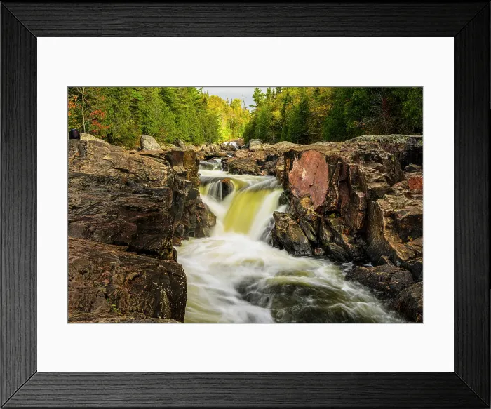 Framed Print : Sand River- waterfall, Lake Superior Provincial Park, Ontario, Canada Framed Print : Sand River- waterfall, Lake Superior Provincial Park, Ontario, Canada