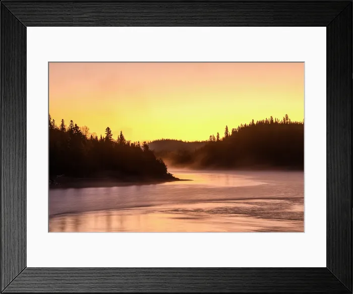 Framed Print : Dawn over the Michipicoten River, Wawa, Ontario, Canada Framed Print : Dawn over the Michipicoten River, Wawa, Ontario, Canada