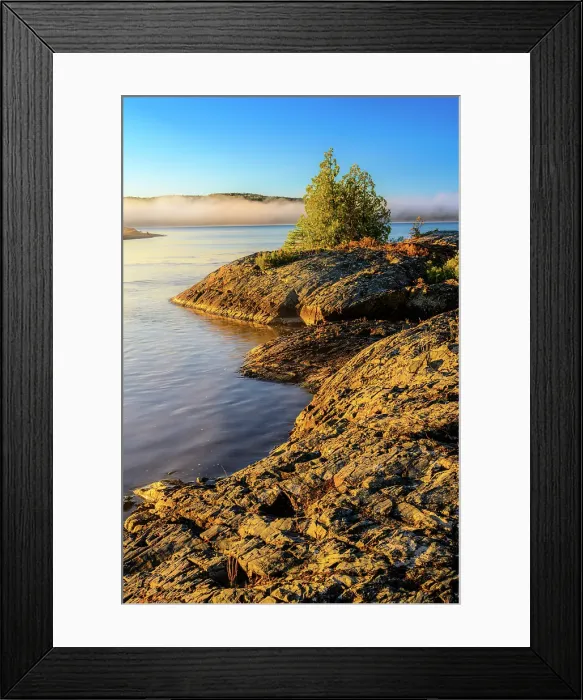 Framed Print : Dawn over the Michipicoten River, Wawa, Ontario, Canada Framed Print : Dawn over the Michipicoten River, Wawa, Ontario, Canada