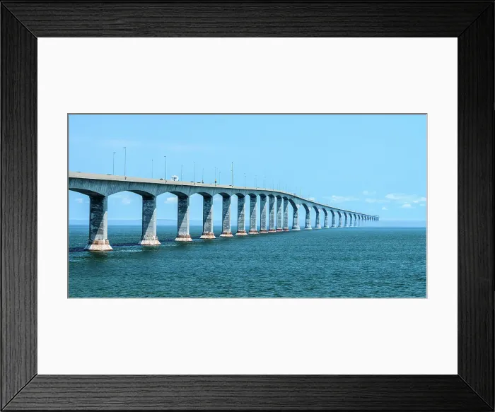 Framed Print : Confederation Bridge, Borden-Carleton, PEI Prince Edward Island, Canada Framed Print : Confederation Bridge, Borden-Carleton, PEI Prince Edward Island, Canada