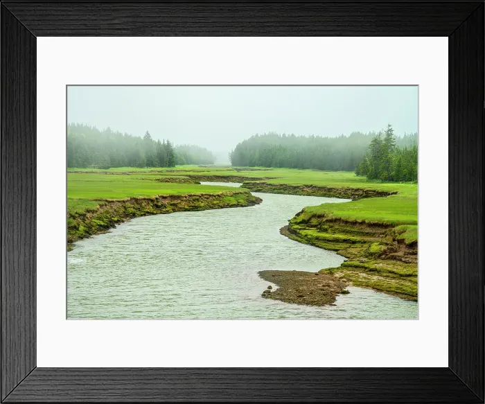Framed Print : Long Marsh Creek, Cape Enrage, New Brunswick, Canada Framed Print : Long Marsh Creek, Cape Enrage, New Brunswick, Canada