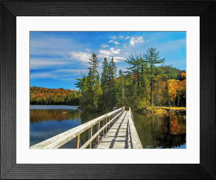 Framed Print : Boardwalk at Rustle Lake on the Trapper's Trail in Lake Superior Provincial Park, Ontario, Canada Framed Print : Boardwalk at Rustle Lake on the Trapper's Trail in Lake Superior Provincial Park, Ontario, Canada