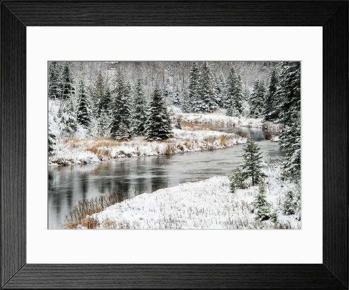 Framed Print : Early snowfall on Junction Creek, Greater Sudbury, Ontario, Canada Framed Print : Early snowfall on Junction Creek, Greater Sudbury, Ontario, Canada