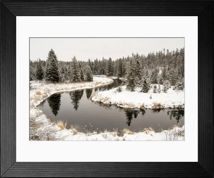 Framed Print : Junction Creek in winter, Greater Sudbury, Ontario, Canada Framed Print : Junction Creek in winter, Greater Sudbury, Ontario, Canada