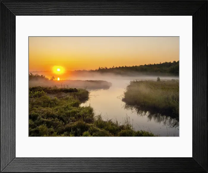 Framed Print : Morning mists over Robinson Lake creek at sunrise, Greater Sudbury, Ontario, Canada Framed Print : Morning mists over Robinson Lake creek at sunrise, Greater Sudbury, Ontario, Canada