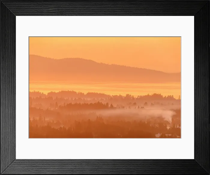 Framed Print : Sunrise skies from The Malahat Viewpoint, Malahat, British Columbia, Canada Framed Print : Sunrise skies from The Malahat Viewpoint, Malahat, British Columbia, Canada