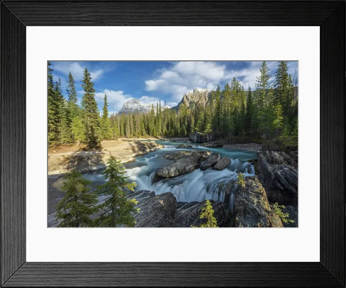 Framed Print : The Kicking Horse River at Natural Bridge in Yoho National Park, British Columbia, Canada. Autumn (October) 2024