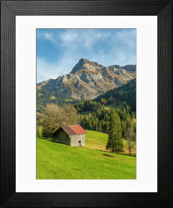 Framed Print : Gsteig bei Gstaad & Spitzhorn, Berner Oberland, Switzerland Framed Print : Gsteig bei Gstaad & Spitzhorn, Berner Oberland, Switzerland