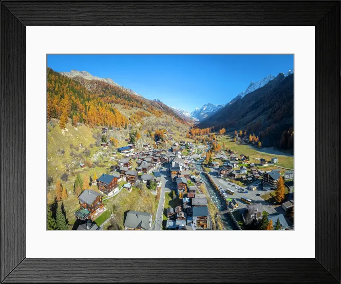 Framed Print : Blatten village, Lotschental Valley, Valais, Switzerland Framed Print : Blatten village, Lotschental Valley, Valais, Switzerland