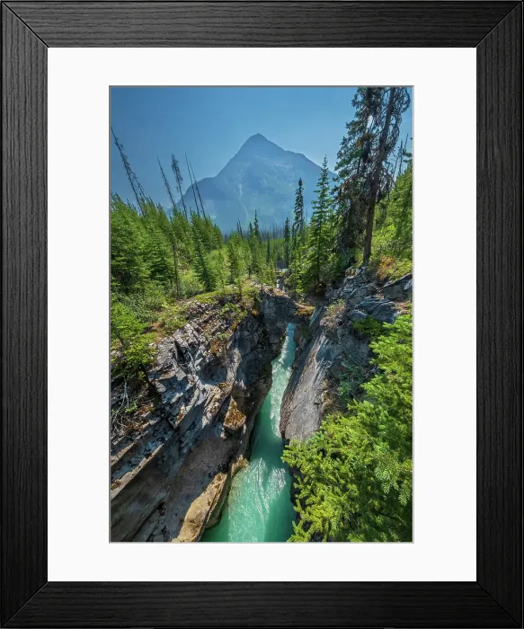 Framed Print : Tokumm Creek cuts through the limetone rock of Marble Canyon. Kootenay National Park, British Columbia, Canada Framed Print : Tokumm Creek cuts through the limetone rock of Marble Canyon. Kootenay National Park, British Columbia, Canada