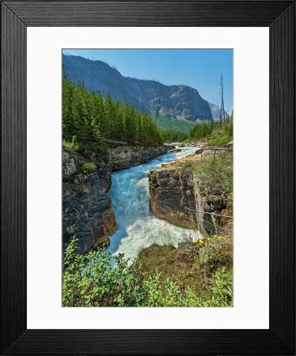 Framed Print : Marble Canyon Falls (waterfall) on the Tokumm Creek that cuts through the limetone rock of Marble Canyon. Kootenay National Park, British Columbia, Canada Framed Print : Marble Canyon Falls (waterfall) on the Tokumm Creek that cuts through the limetone rock of Marble Canyon. Kootenay National Park, British Columbia, Canada