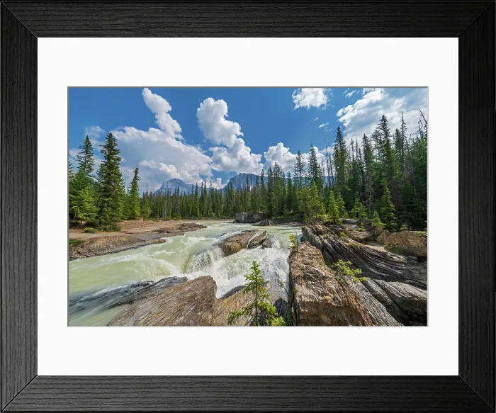 Framed Print : The Kicking Horse River formed by the erosion of the limestone rock that created The Natural Bridge. Yoho National Park, British Columbia, Canada Framed Print : The Kicking Horse River formed by the erosion of the limestone rock that created The Natural Bridge. Yoho National Park, British Columbia, Canada