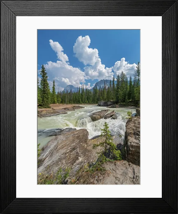 Framed Print : The Kicking Horse River formed by the erosion of the limestone rock that created The Natural Bridge. Yoho National Park, British Columbia, Canada Framed Print : The Kicking Horse River formed by the erosion of the limestone rock that created The Natural Bridge. Yoho National Park, British Columbia, Canada