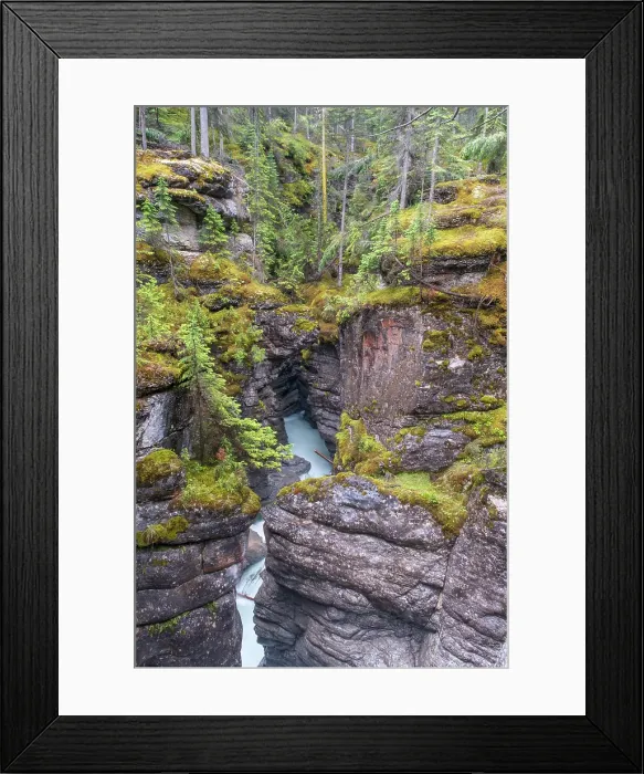 Framed Print : The Maligne River as it runs through Maligne Canyon, Jasper National Park, Alberta, Canada Framed Print : The Maligne River as it runs through Maligne Canyon, Jasper National Park, Alberta, Canada