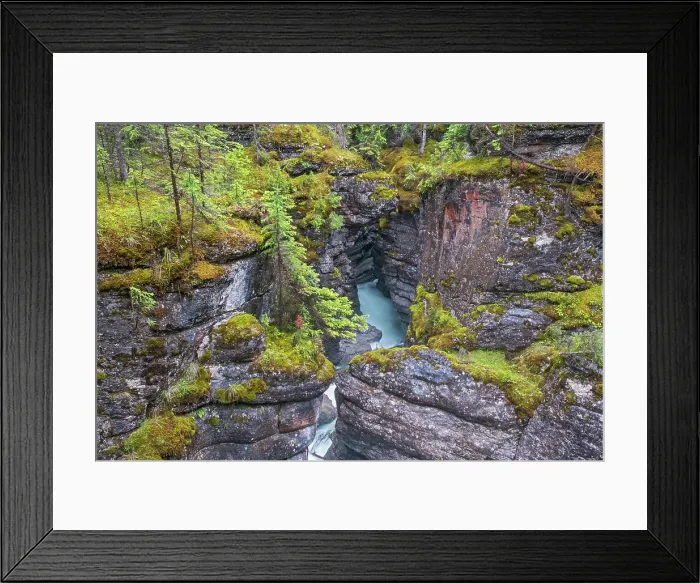 Framed Print : The Maligne River as it runs through Maligne Canyon, Jasper National Park, Alberta, Canada Framed Print : The Maligne River as it runs through Maligne Canyon, Jasper National Park, Alberta, Canada